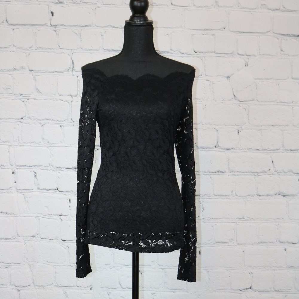 Elegant Black Lace Top